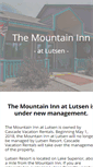 Mobile Screenshot of lutsenmountaininn.com