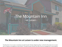 Tablet Screenshot of lutsenmountaininn.com